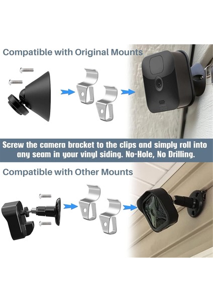 40'lı Paket Vinil Yan Askılar, Vinil Yan Klips Kancaları, Flaş, Arlo, Döngü, Hasarsız, Hava Koşullarına Dayanıklı - Ev Yan Kancaları (Yurt Dışından) indirimleri