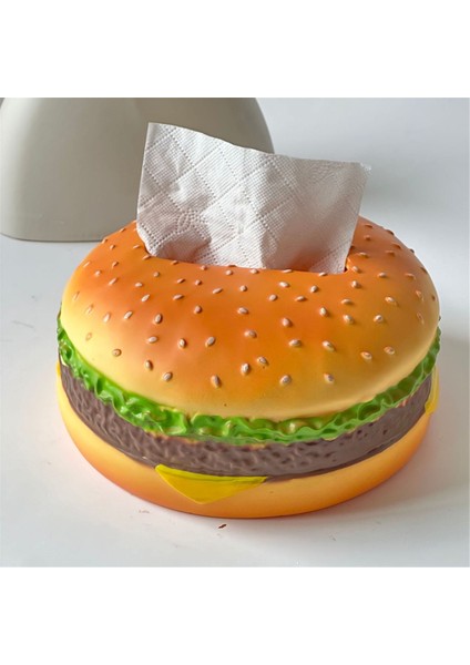 Hamburger Creatives Mendillik, Sevimli Mendil Kutusu Kapağı, Mendil Kutusu Tutucu, Mendil Kutusu Dağıtıcı, Yuvarlak Peçete Kutusu (Yurt Dışından) modelleri