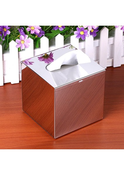 Paslanmaz Çelik Tezgah Üstü Kağıt Kare Masaüstü Mendil Kutusu Ev Konaklama Kare Mendil Kağıt Mendil El Kutusu (Yurt Dışından) indirimleri