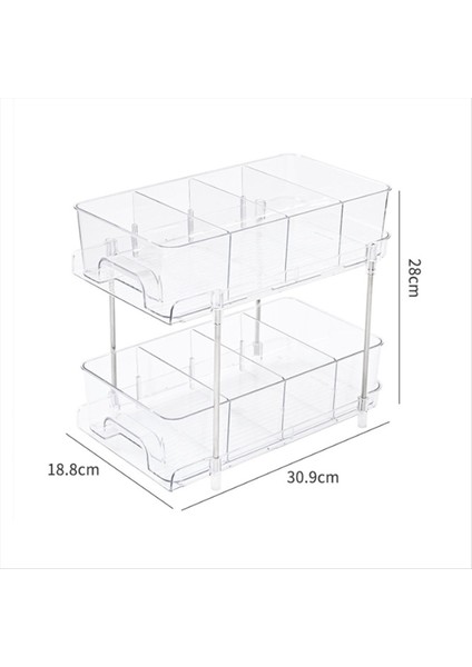 Katlı Banyo Lavabo Altı Düzenleyicileri ve Depolama, Bölücülü Çekmeceli Mutfak Düzenleme Dolabı Düzenleyicisi (Yurt Dışından) fiyatları