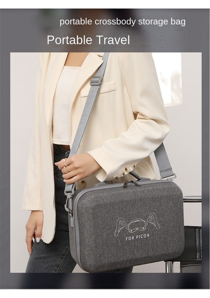 Bkano El Çantası Pıco 4 Vr Kulaklığı Eva Sert Saklama Çantası Kutusu Çapraz Askılı Çanta Seyahat Taşıma Çantası (Yurt Dışından) fırsatları