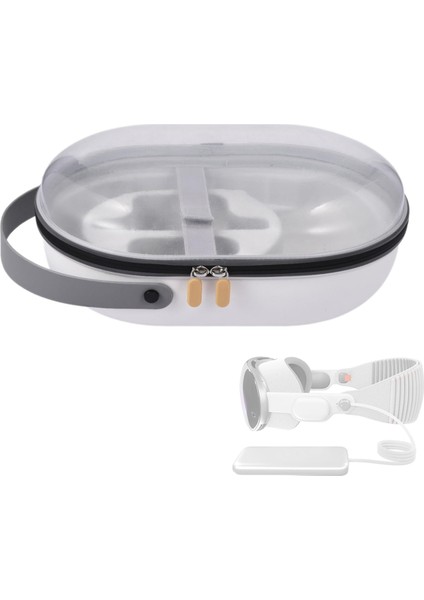 Vision Pro Için Şeffaf Dış Kabuklu Sert Taşıma Çantası, Vr Kulaklık Seyahat Koruyucu Kılıfı, Su Geçirmez (Yurt Dışından) fırsatları