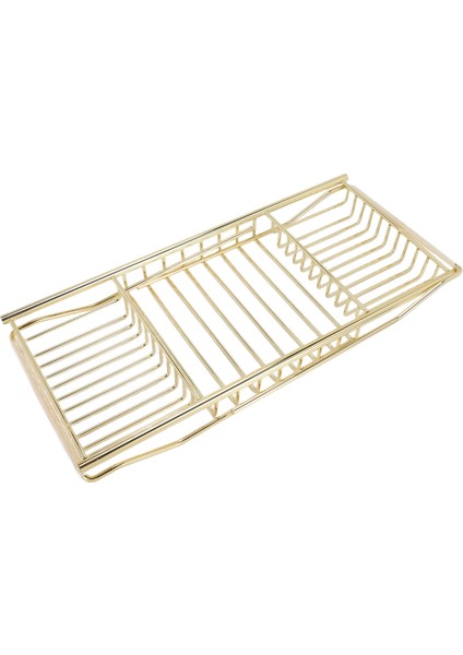 Küvet Standı Çok Fonksiyonlu Teleskopik Kaymaz Raf Banyo Küvet Standı Küvet Cep Telefonu Tutucu Altın (Yurt Dışından)