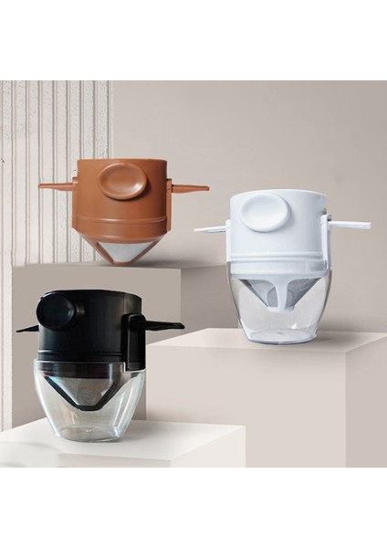 Kahve Damlatıcı Yeniden Kullanılabilir Katlanabilir Damla Kahve Filtresi Tutucu ile Taşınabilir Kahve Makinesi Ofis Ev Seyahat Camp-C (Yurt Dışından)