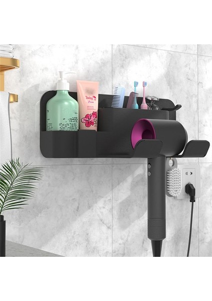 Saç Kurutma Makinesi Askısı Silikon Saç Kurutma Makinesi Saklama Askısı Saç Kurutma Makinesi Askısı Banyo Saç Kurutma Makinesi Siyah (Yurt Dışından) fiyatları