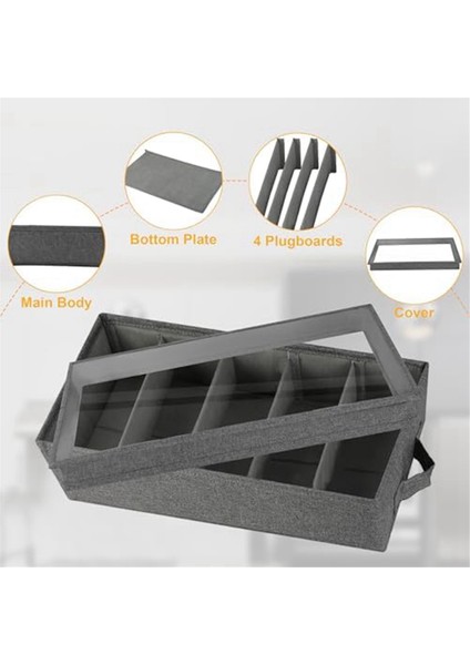 Çatal Bıçak Takımı ve Gereç Saklama - Ayarlanabilir Bölmeli Dayanıklı Çatal Bıçak Takımı Saklama Kutusu, 5 Bölmeli Çatal Bıçak Takımı Saklama Kutusu (Yurt Dışından) fiyatları