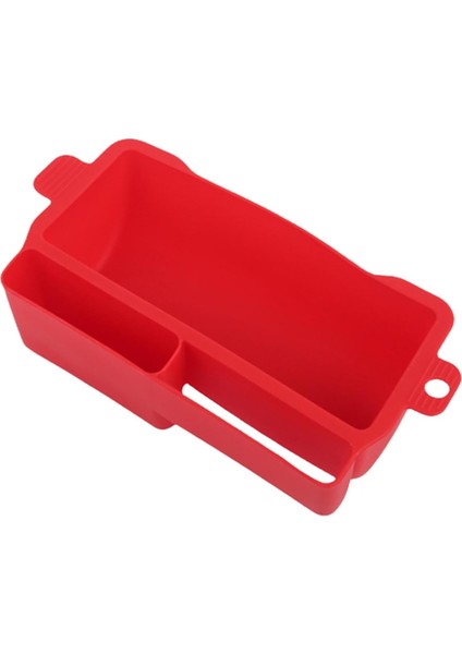 Barbekü Yağ Damlama Tepsisi Yağ Tepsisi, Silikon Izgara Yağı Tahliye Kutusu Gıda Sınıfı Yağ Tutucu ve Saklama Kutusu Toplayıcı, Kırmızı (Yurt Dışından)