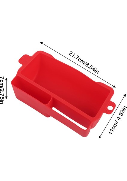 Barbekü Yağ Damlama Tepsisi Yağ Tepsisi, Silikon Izgara Yağı Tahliye Kutusu Gıda Sınıfı Yağ Tutucu ve Saklama Kutusu Toplayıcı, Kırmızı (Yurt Dışından) fiyatları