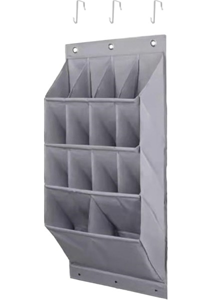 14 Izgara Ayakkabı Düzenleyici Raf Kapı Ayakkabı Düzenleyici Oda Kapı Üstü Askılı Depolama Tutucu Yatak Odası Ayakkabı Saklama Çantası (Yurt Dışından)