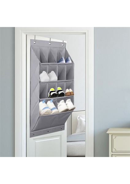 14 Izgara Ayakkabı Düzenleyici Raf Kapı Ayakkabı Düzenleyici Oda Kapı Üstü Askılı Depolama Tutucu Yatak Odası Ayakkabı Saklama Çantası (Yurt Dışından) fiyatları