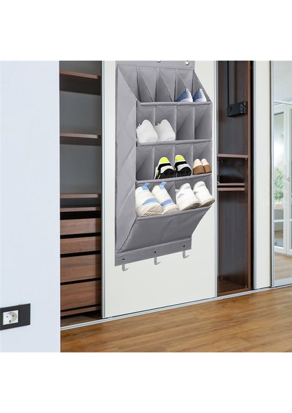 14 Izgara Ayakkabı Düzenleyici Raf Kapı Ayakkabı Düzenleyici Oda Kapı Üstü Askılı Depolama Tutucu Yatak Odası Ayakkabı Saklama Çantası (Yurt Dışından) fırsatları