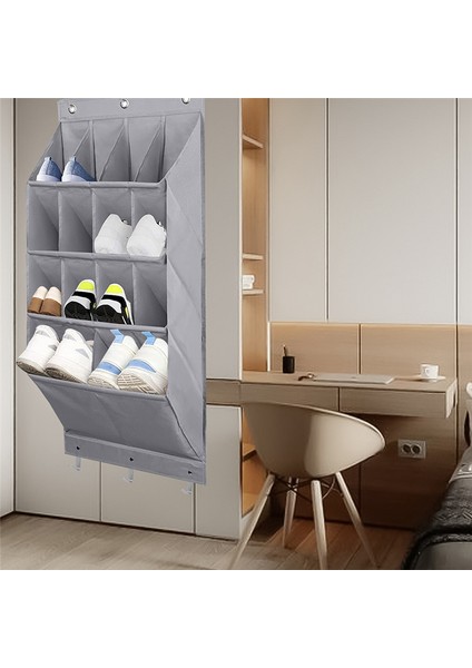 14 Izgara Ayakkabı Düzenleyici Raf Kapı Ayakkabı Düzenleyici Oda Kapı Üstü Askılı Depolama Tutucu Yatak Odası Ayakkabı Saklama Çantası (Yurt Dışından) indirimleri