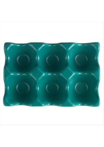 Mutfak Gereçleri Yumurta Tepsisi Yumurta Rafı Ev Seramik Sofra Gereçleri Yumurta Tepsisi Yumurta Tepsisi Yeşil (Yurt Dışından)