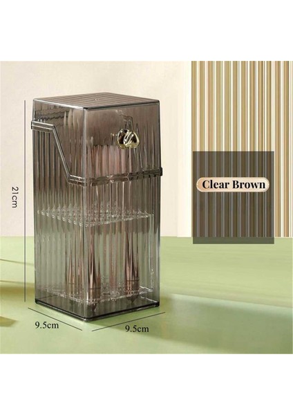 Makyaj Fırçası Saklama Tüpü Toz Geçirmez Gevşek Pudra Fırçası Saklama Kutusu Masaüstü Kaş Kalemi Allık Kozmetik Kovası, B (Yurt Dışından) fırsatları