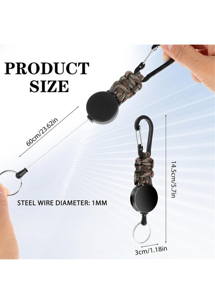 3'lü Paket Geri Çekilebilir Anahtarlık Ağır Hizmet Tipi Geri Çekilebilir Boyun Askısı Rozet Tutucu Geri Çekilebilir Klips Geri Çekilebilir Anahtarlık Anahtarlık (Yurt Dışından) fırsatları