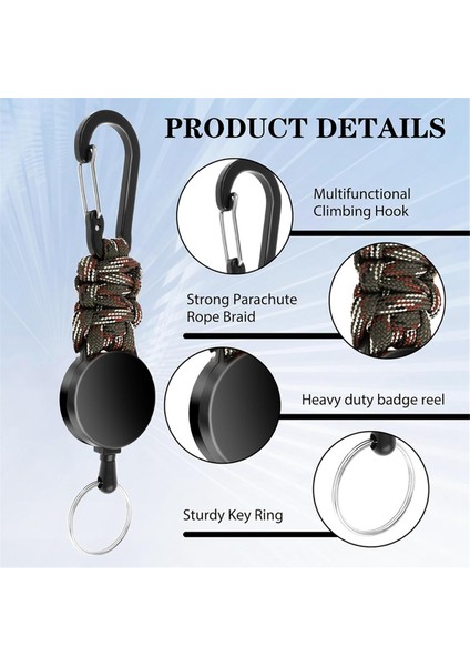 3'lü Paket Geri Çekilebilir Anahtarlık Ağır Hizmet Tipi Geri Çekilebilir Boyun Askısı Rozet Tutucu Geri Çekilebilir Klips Geri Çekilebilir Anahtarlık Anahtarlık (Yurt Dışından) indirimleri