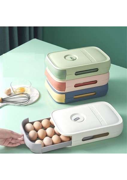 Yumurta Saklama Kabı Buzdolabı Çekmece Tipi Yumurta Tepsisi Buzdolabı Düzenleyici Gıda Kabı Mutfak Aksesuarları (Yurt Dışından) fiyatları