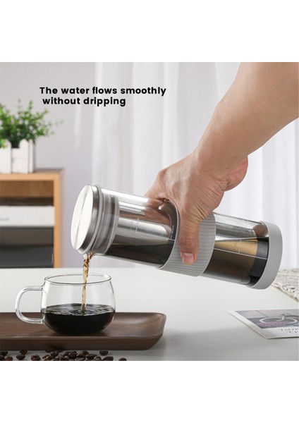 Taşınabilir Hava Geçirmez Soğuk Demleme Buzlu Kahve Makinesi Çay Demleme Aparatı - 800ML Soğuk Demleme Kahve Kazanı Demleme Cam Sürahi Sürahi (Yurt Dışından) modelleri