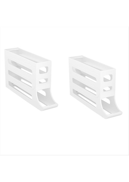 Buzdolabı Için 30 Yumurtalık - Otomatik Yuvarlanan Buzdolabı Yumurta Düzenleyici, Yerden Tasarruf Sağlayan Yumurta Dağıtıcı, 4 Katlı Buzdolabı Beyazı (Yurt Dışından) indirimleri