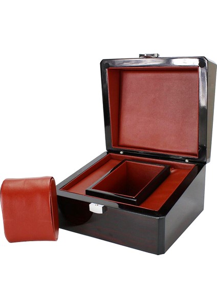 Moda Lüks Siyah Tek Yuvalı Ahşap Saat Kutusu Boya Kutusu Seyahat Mücevher Saat Saklama Vitrin Sergileme Kutusu (Yurt Dışından) fiyatları