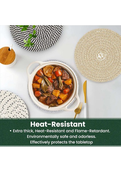 Sıcak Yemekler, Sıcak Tencere ve Tavalar Için 7 Inçlik Altlıklar, Kalın Isıya Dayanıklı Büyük Bardak Altlığı, A Masası Için Çok Işlevli Sıcak Altlıklar (Yurt Dışından) fiyatları