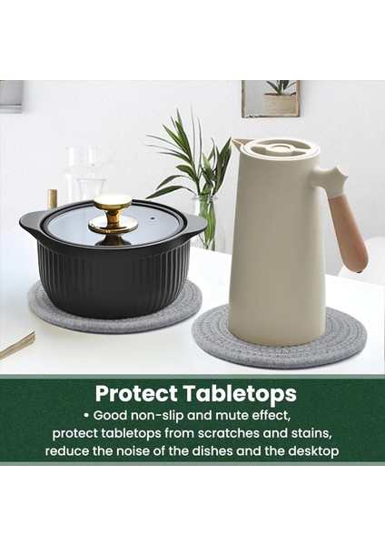 Sıcak Yemekler, Sıcak Tencere ve Tavalar Için 7 Inçlik Altlıklar, Kalın Isıya Dayanıklı Büyük Bardak Altlığı, A Masası Için Çok Işlevli Sıcak Altlıklar (Yurt Dışından) modelleri