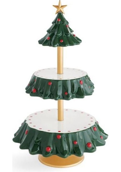 Noel Meyve Tabağı Ağacı Tatlı Masası Yiyecek Dağıtıcısı Tatil Reçine Dekorasyonu Tatlı Masası Sergileme Standı (Yurt Dışından)