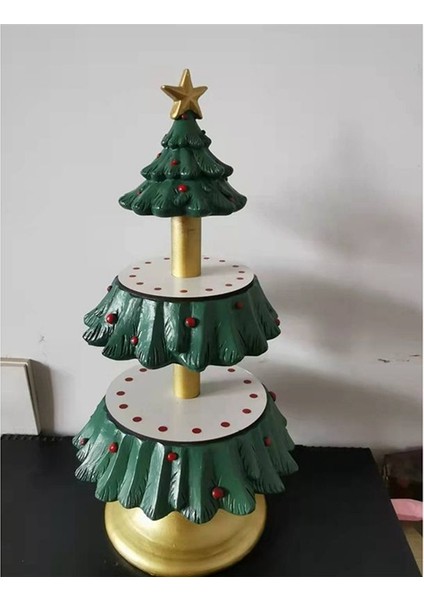 Noel Meyve Tabağı Ağacı Tatlı Masası Yiyecek Dağıtıcısı Tatil Reçine Dekorasyonu Tatlı Masası Sergileme Standı (Yurt Dışından) indirimleri