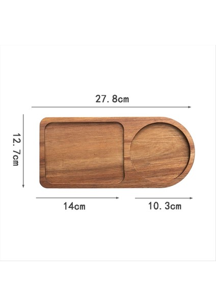 Kahve Tepsisi Ahşap Tabak Kahvaltı Tepsisi Yemek Servisi Misafirperverlik Kahve Takımı Çay Takımı Dekor Masa Dekorasyonu Aksesuarı C (Yurt Dışından) indirimleri