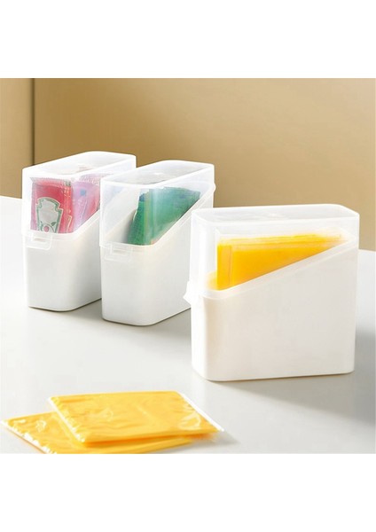 Peynir Dilimi Saklama Kabı, Peynir Dilimi Tutucu Çay Poşeti Düzenleyici Kutu Hava Geçirmez Gıda Saklama Kutusu Beyaz (Yurt Dışından) indirimleri