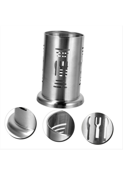 Adet Paslanmaz Çelik Yemek Çubuğu Tutucu Yemek Çubukları Güveç Gümüş Eşya Rafları Çatal Bıçak Takımı Tutucu Çatal Bıçak Takımı Kurutma Rafı (Yurt Dışından)