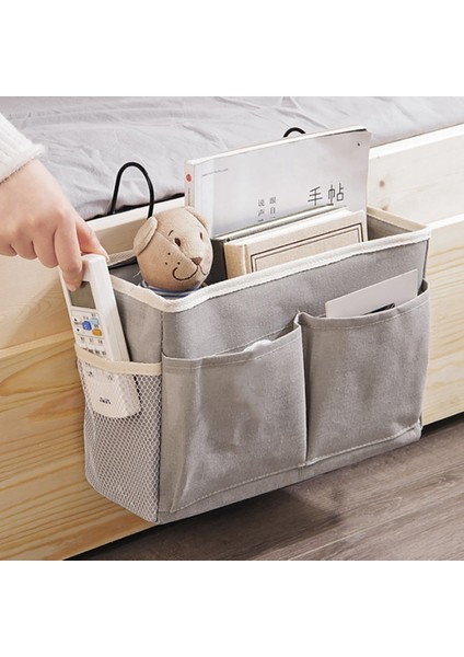 Yatak Başı Askılı Cep Saklama Çantası Yatak Başı Saklama Kutusu Düzenleyici Tutucu Başlıklar, Ranza Yataklar ve Yurt Odaları Için, Gri (Yurt Dışından) fiyatları