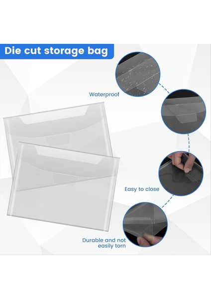 10 Adet Damga ve Kalıp Kesim Saklama Çantası, 10 Kauçuk Manyetik Levha, Kesme Kalıpları Şablonu Için Yeniden Kapatılabilir Kesim (Yurt Dışından) fiyatları