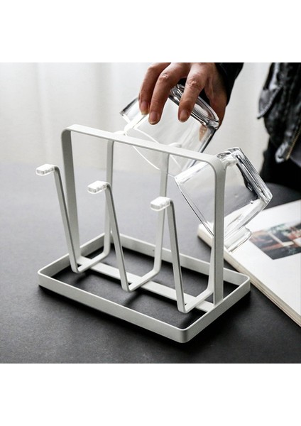 Dövme Demir Drenaj Bardak Tutucu Cam Şişe Kurutma Rafı Kahve Barı Düzenleyici Cam Kurutma Standı Bardak Kurutma Tutucu-B (Yurt Dışından) modelleri