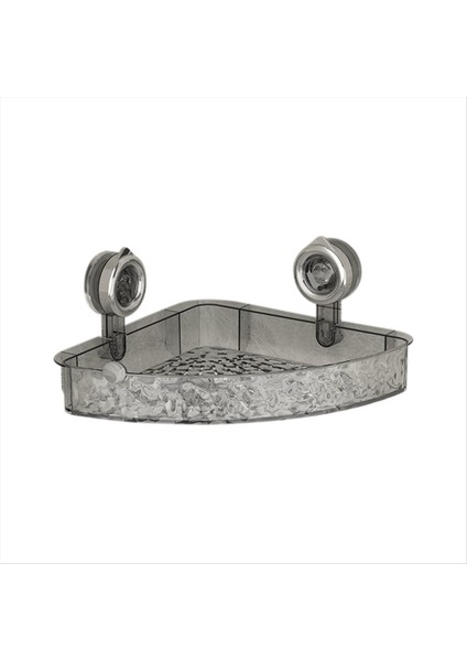 Matkapsız, Hafif Lüks Stil Buzul Desenli Vantuzlu Raf, Gri Fan Tipi Banyo Duş Düzenleyici (Yurt Dışından)