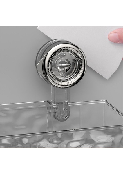 Matkapsız, Hafif Lüks Stil Buzul Desenli Vantuzlu Raf, Gri Fan Tipi Banyo Duş Düzenleyici (Yurt Dışından) modelleri