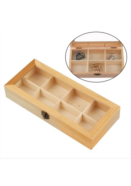 Bölmeli Vitrin Ahşap Çay Kahve Rafı Saklama Kutusu Saklama Kutusu (Yurt Dışından) fırsatları