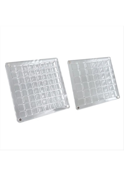 36/64 Izgara Akrilik Tırnak Sanatı Yapay Elmas Saklama Kutusu Izgara Tırnak Takıları Mücevher Dekorasyon Kutusu (Kare) (Yurt Dışından)