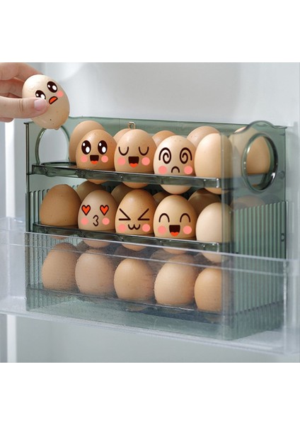 Buzdolabı Yumurta Rafı, Kapaklı Buzdolabı Kapısı Yumurta Saklama Rafı Tepsisi, Yerden Tasarruf Sağlayan Yumurta Saklama Kutusu Rafı, Yeşil (Yurt Dışından) fırsatları