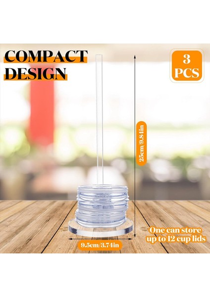 Dolap Alanından Tasarruf Sağlayan 3 Adet Akrilik Bardak Kapağı Düzenleyici Dikey Bardak Kapağı Tutucu Kapak Depolama Katlanabilir Tasarım (Yurt Dışından) indirimleri