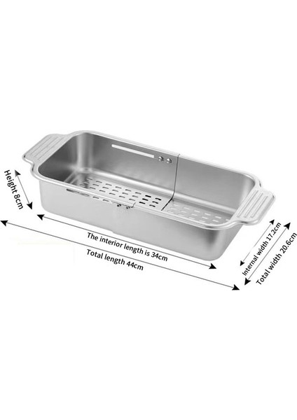 Çok Işlevli Mutfak Lavabosu Süzgeç Rafı Geri Çekilebilir Paslanmaz Çelik Süzgeç Sepeti Lavabo Üstü Bulaşık Kurutma Rafı (Yurt Dışından) fiyatları