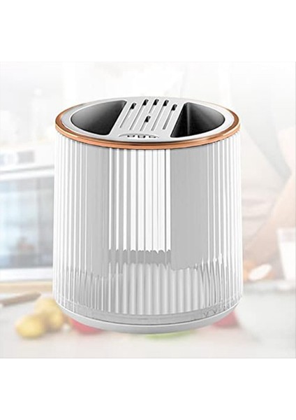 Döner Alet Kapasiteli Mutfak Eşyası Tutucusu, Çatal Bıçak Takımı ve Alet Saklama, Mutfak Için Pişirme Gereçleri Düzenleyici (Yurt Dışından) modelleri