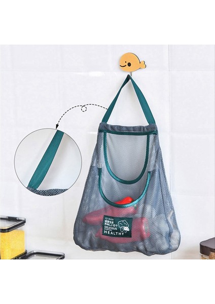 Yeniden Kullanılabilir Mutfak Askılı File Çanta Büyük Kapasiteli Ev Meyve Sebze Saklama No.2 (Yurt Dışından) fırsatları