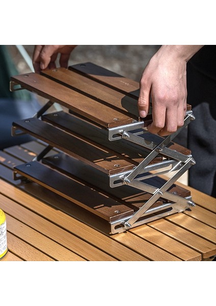 Açık Hava Kamp Rafı Taşınabilir 3 Katlı Raf Kolay Taşınabilir Katlanabilir Piknik Kamp Barbekü Katlanabilir Masa (Yurt Dışından) modelleri