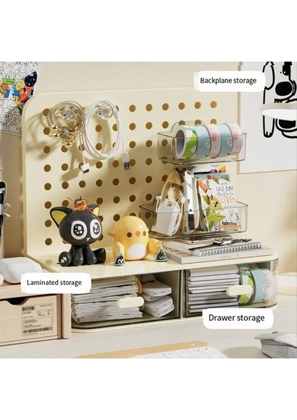 Kanca Çekmece Tipi Delikli Tahta Küçük Kart Standı Ekran Masaüstü Idol Saklama Kutusu Masa Kırtasiye Organizasyon Depolama, A (Yurt Dışından) indirimleri