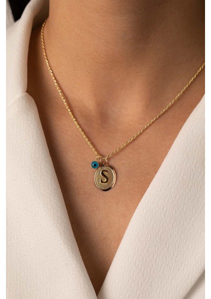 Altın Nazar Boncuklu Harf Kolye fiyatları