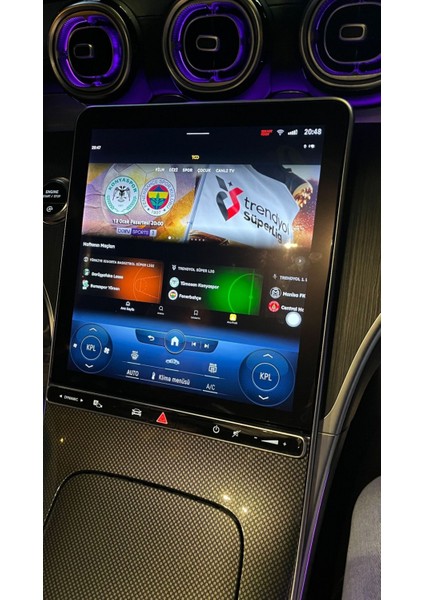 W206 C Class Android Smart Box 8gb Ram 128GB Rom HDMI modelleri