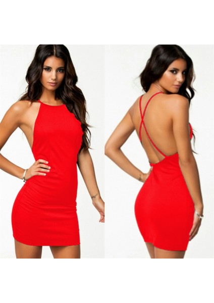 Beruflic B101050 Sırt Dekolteli Mini Elbise fiyatları