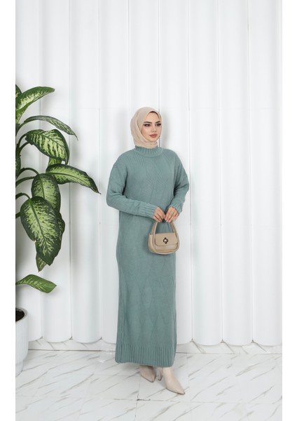 Baklava Desenli Triko Elbise fiyatları