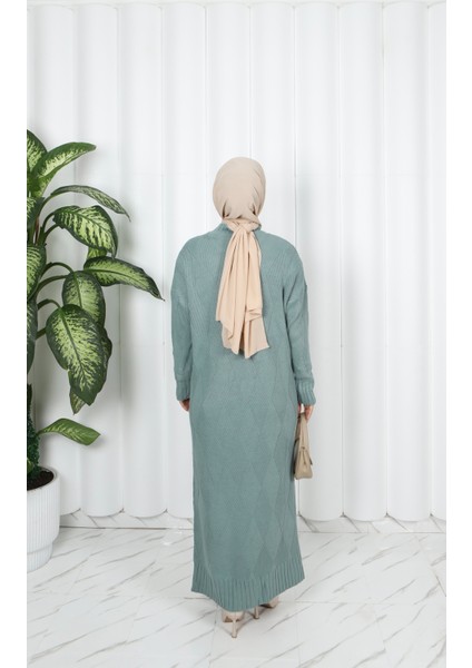 Baklava Desenli Triko Elbise indirimleri